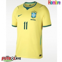 Camiseta Brasil Raphinha Belloli #11 Primera Equipación Mundial 2026 manga corta
